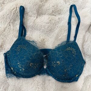 Victoria's Secret Very Sexy Push Up Teal Lace Bra